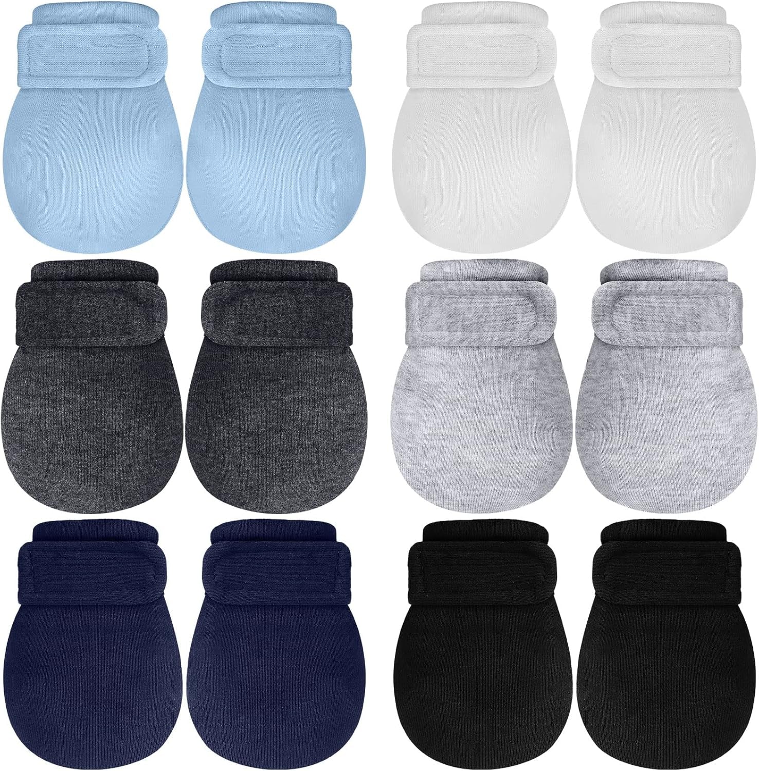 Adjustable Baby Mittens No Scratch Newborn Cotton Breathable Gloves Warm Baby Mitts for Boys