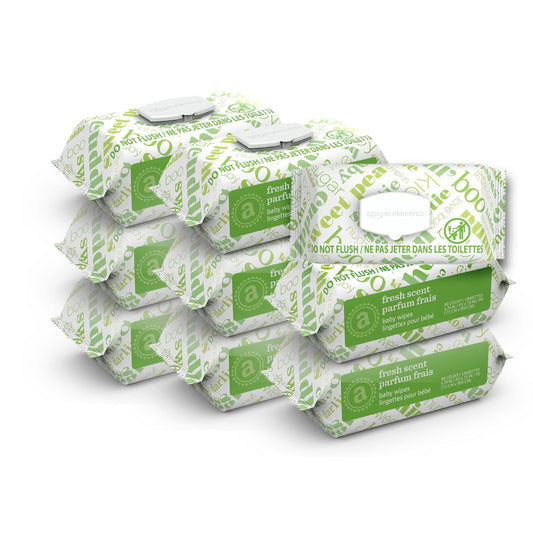 Fresh Baby Wipes, 810 Count, Flip-Top Packs, Set of 9