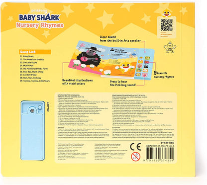Baby Shark Nursery Rhymes 10 Button Sound Book| Learning & Education Toys | Interactive Baby Books for Toddlers 1-3 | Gifts for Boys & Girls