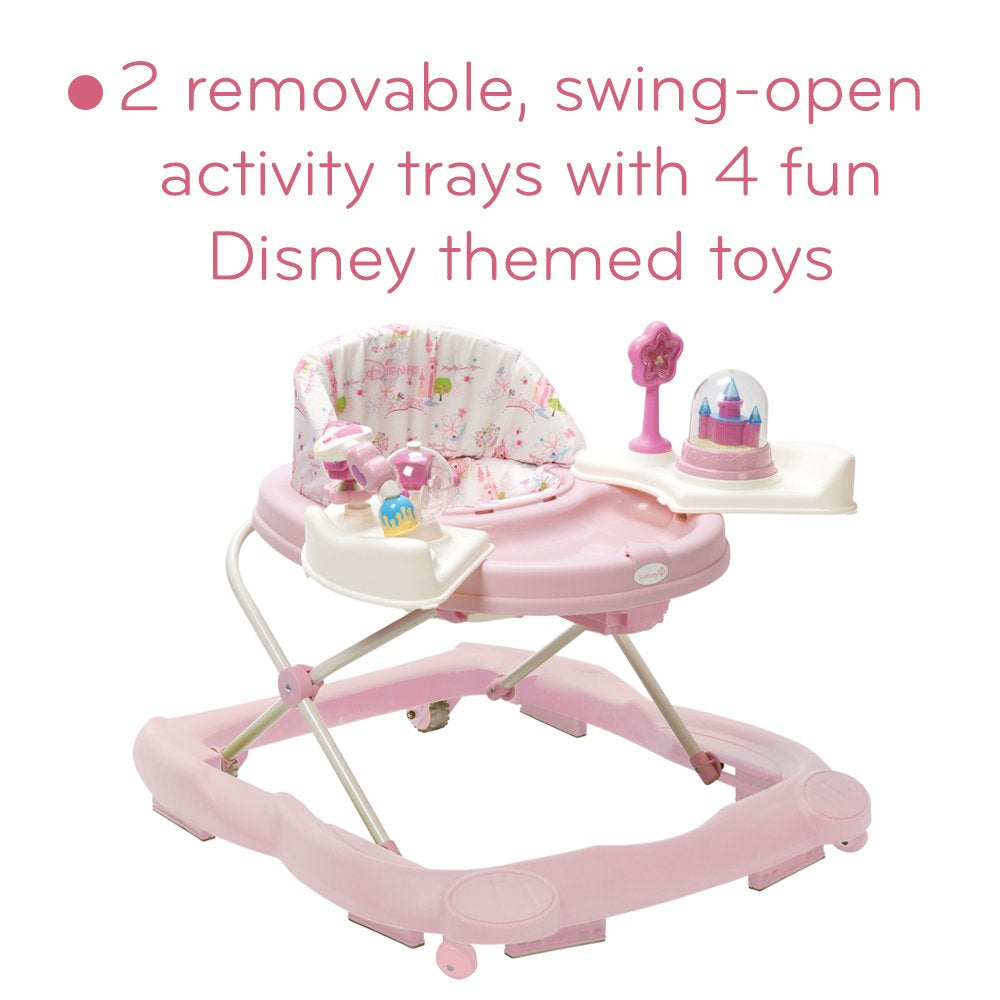Baby Walker with Wheels, Pink Baby Walkers and Activity Center for Infants