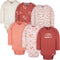 Baby Girls' 6-Pack Long-Sleeve Onesies Bodysuits