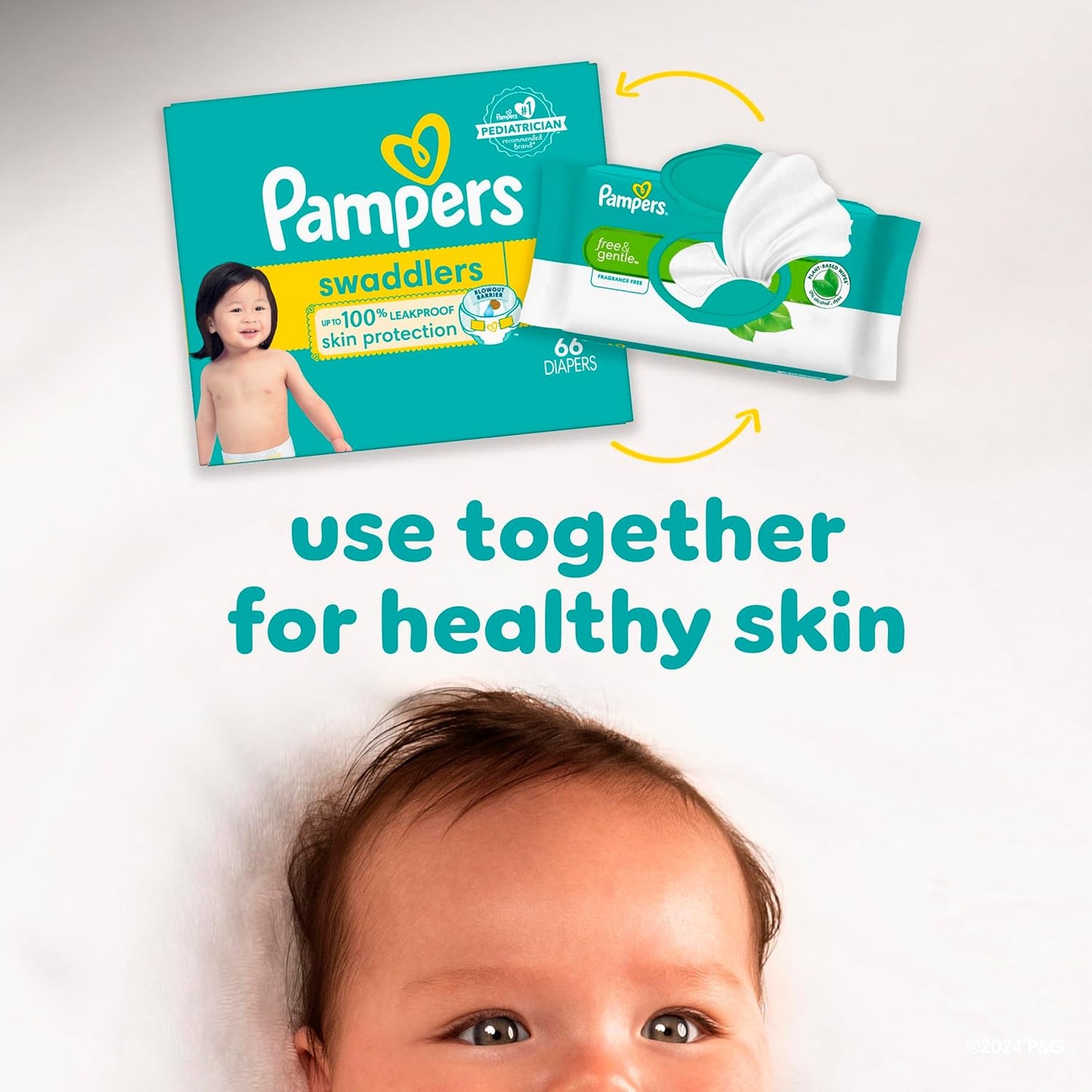 Hypoallergenic and Unscented Baby Wipes, 100% Plant-Based and Plastic-Free, 936 Total (12 Flip-Top Packs)
