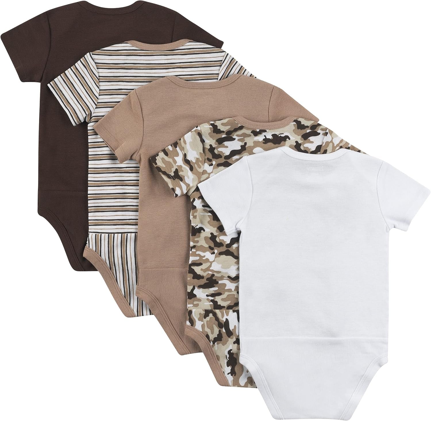 Baby and Toddler Ultimate Flexy Short Sleeve Bodysuit (5 Pack)