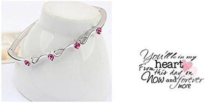 Fashion 18K White Gold Plated Beautiful Buds Austrian Rose Crystal Necklace and Earring Set
