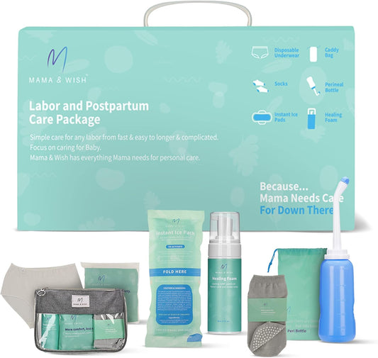 Postpartum Recovery Kit - Includes Peri Bottle, Comfy Garments & Essentials for Women after Birth