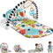 Baby Playmat Glow and Grow Kick & Play Piano Gym, Blue Musical Learning Toy with Developmental Activities for Newborns 0+ Months