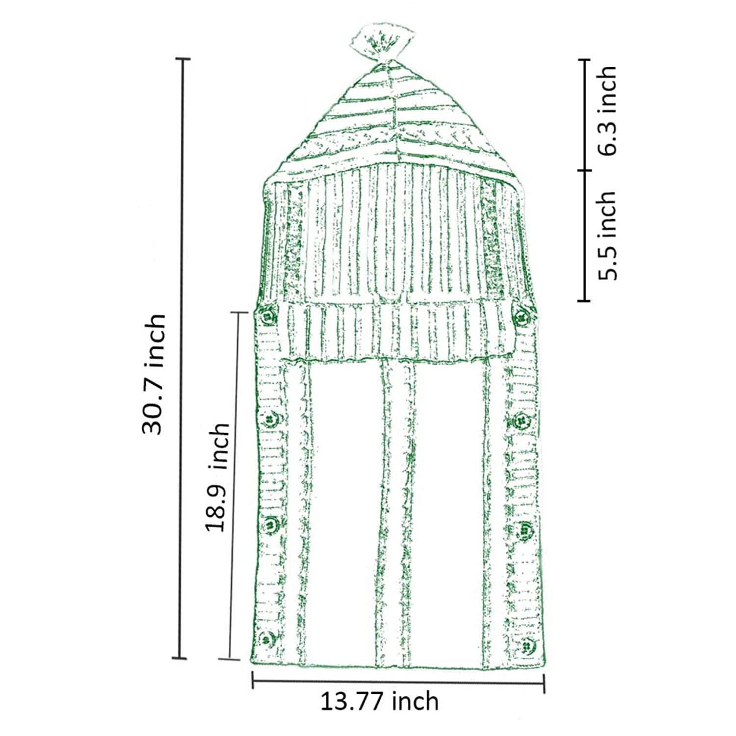Newborn Baby Wrap Swaddle Blanket Knit Sleeping Bag Receiving Blankets Stroller Wrap for Baby (Beige) (0-6 Month)