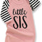 Newborn Baby Girl Little Sister Sleeper Gown Stripe Long Sleeve Nightgown Pajamas Gifts Stuff Essential Outfit