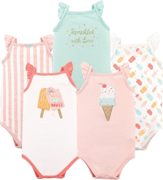 Unisex Baby Cotton Sleeveless Bodysuits