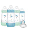 9Oz Easy Start Anti-Colic Baby Bottles, Medium Flow with Bonus Fast Flow Nipple, Breastfeeding-Like Silicone, Reduces Colic and Gas, Easy-To-Clean, Bpa-Free, 2 plus Months
