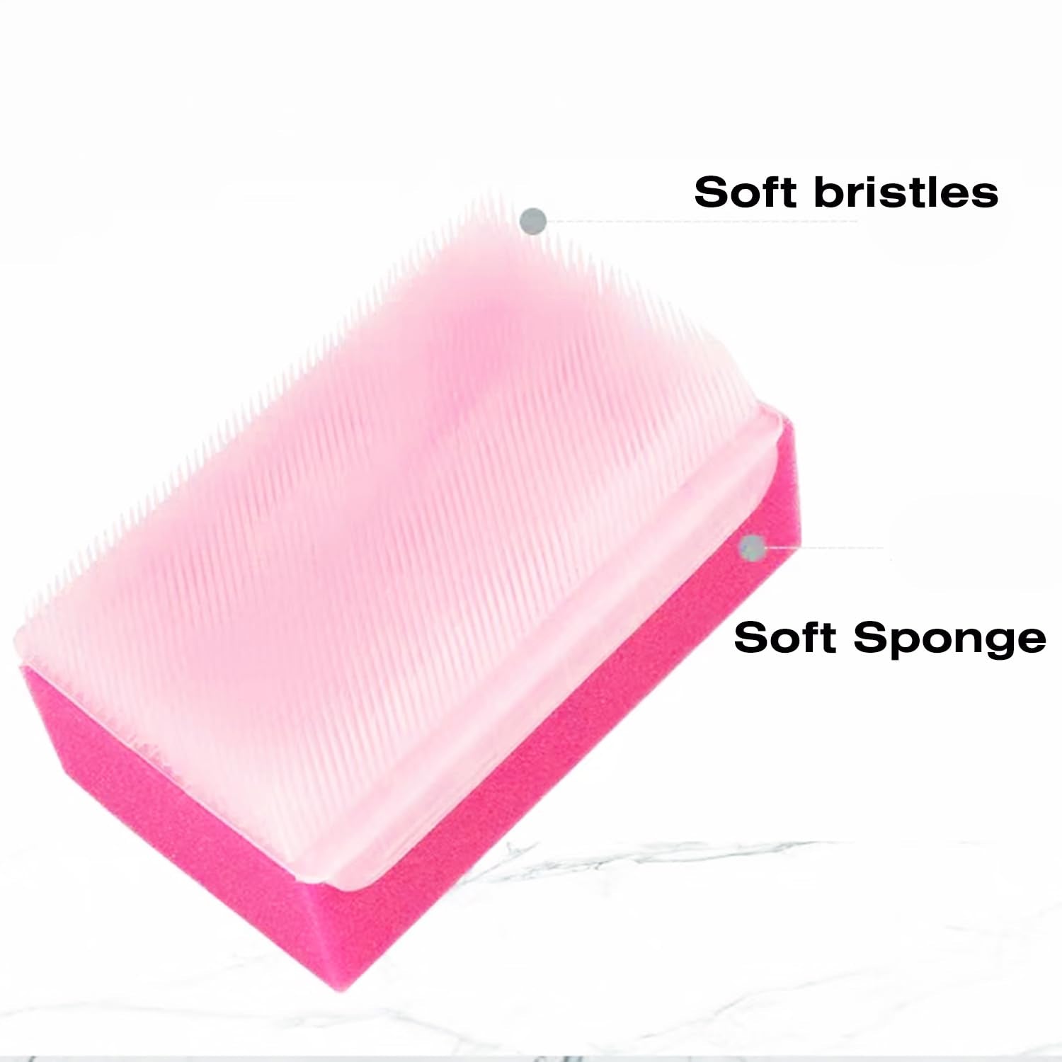 Baby Bath Sponges for Newborns - Baby Cradle Cap Brush - Cradle Cap Comb for Babies (Pack of 6) (Mixed Color A)