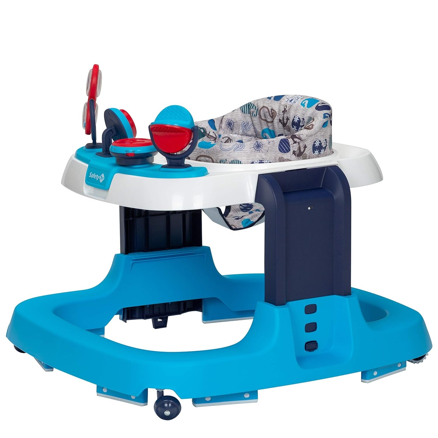 Ready, Set, Walk Dx Developmental Baby Walker with Wheels, Baby Toys, Nantucket