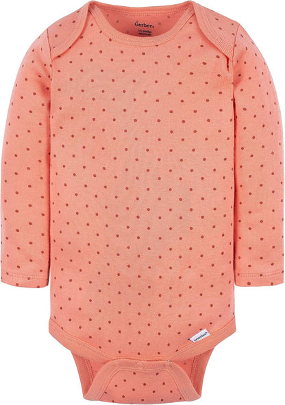 Baby Girls' 6-Pack Long-Sleeve Onesies Bodysuits