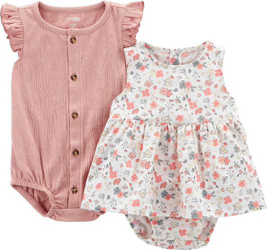 Baby-Girls 2-Pack Sleeveless Rompers