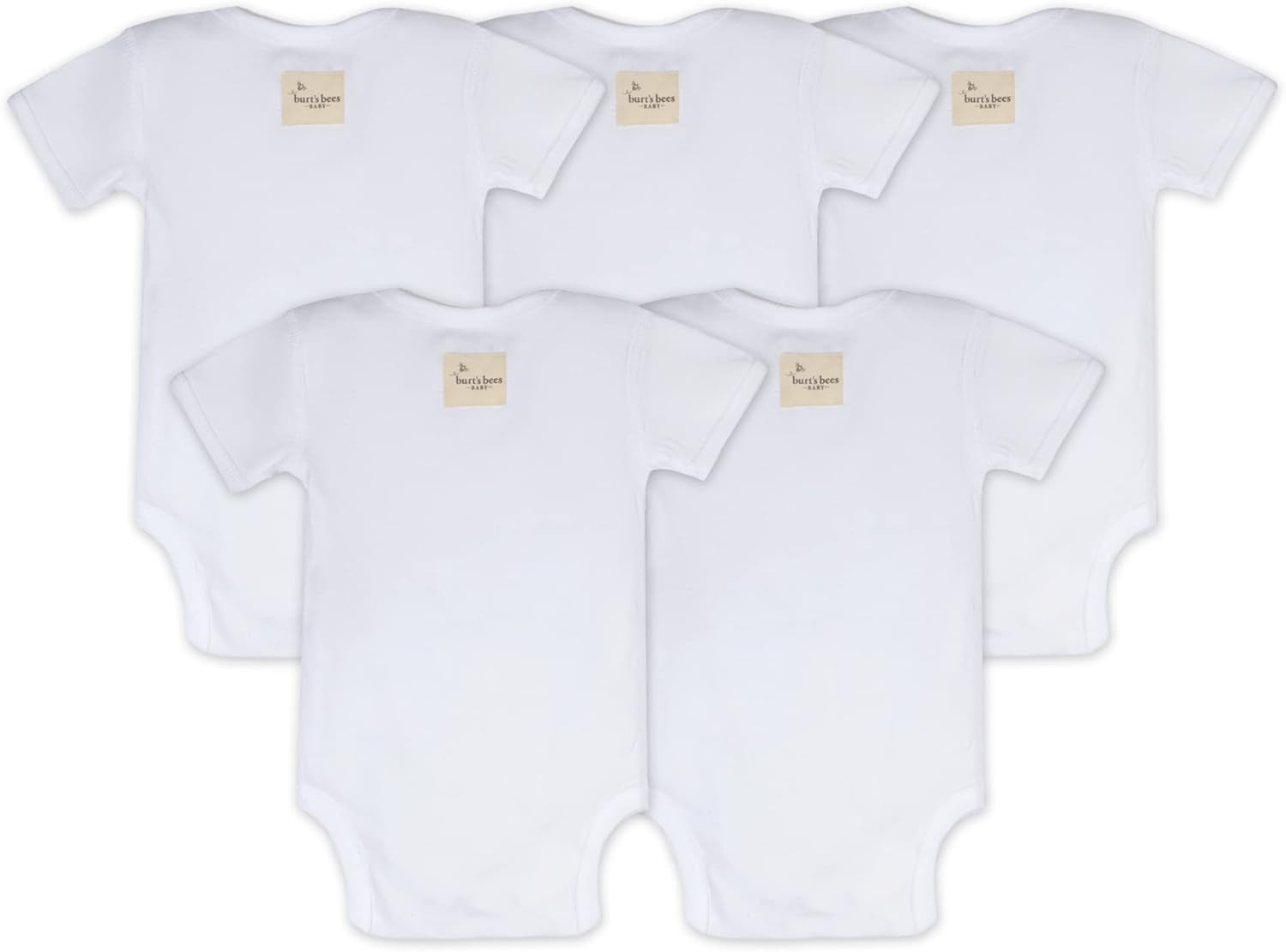 Unisex Baby Bodysuits, 5-Pack Short & Long Sleeve One-Pieces, 100% Organic Cotton Bodysuit
