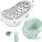 Baby to Toddler Bath 4-In-1 Sling ‘N Seat Tub with Removable Infant Support and 2 Toys, Climbing Leaves