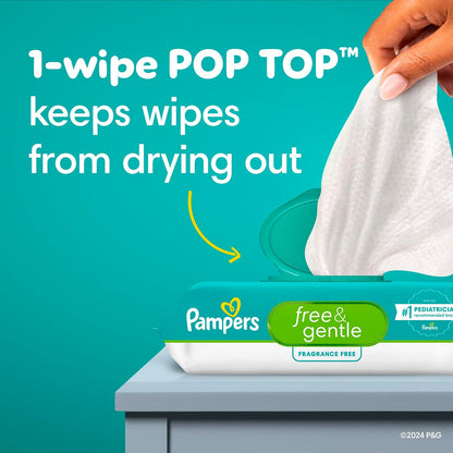 Hypoallergenic and Unscented Baby Wipes, 100% Plant-Based and Plastic-Free, 936 Total (12 Flip-Top Packs)