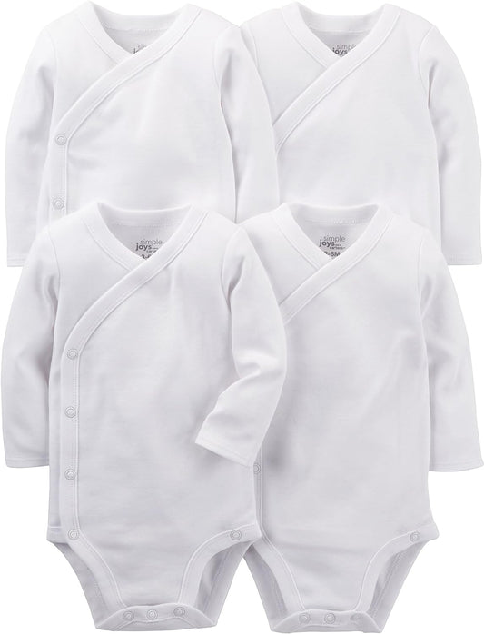 Unisex-Baby 4-Pack Side Snap Bodysuit