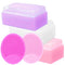 Cradle Cap Brush and Sponge Set for Baby - Bath Essentials for Newborns | Treatment Comb | Baby Bath Sponges (5-Pack Pink)