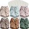 3.0 Pocket Cloth Diapers for Babies with AWJ Lining, 6 Pack with 6 4-Layer Natural Cloth Diaper Inserts - Reusable and Washable Pocket Diapers(Simply Neutrals)