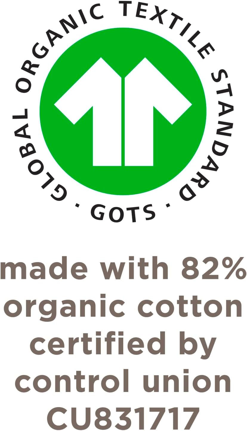 Unisex Baby Socks Ankle or Crew Height Made with Soft Organic Cotton, 6 Packs with Non-Slip Grips for Babies