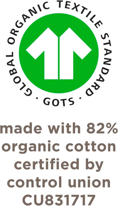 Unisex Baby Socks Ankle or Crew Height Made with Soft Organic Cotton, 6 Packs with Non-Slip Grips for Babies