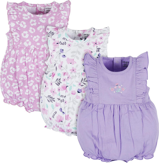 Baby-Girls 3-Pack Romper