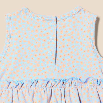 Baby Girls' Sleeveless Bodysuit Dress, Pack of 3