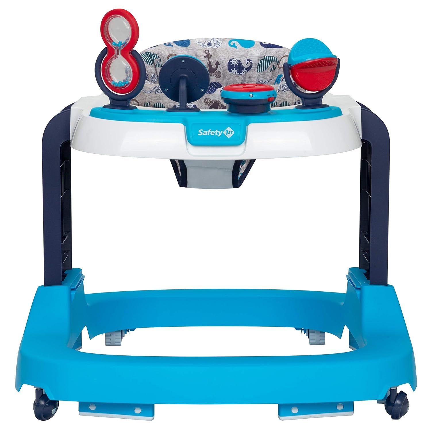 Ready, Set, Walk Dx Developmental Baby Walker with Wheels, Baby Toys, Nantucket