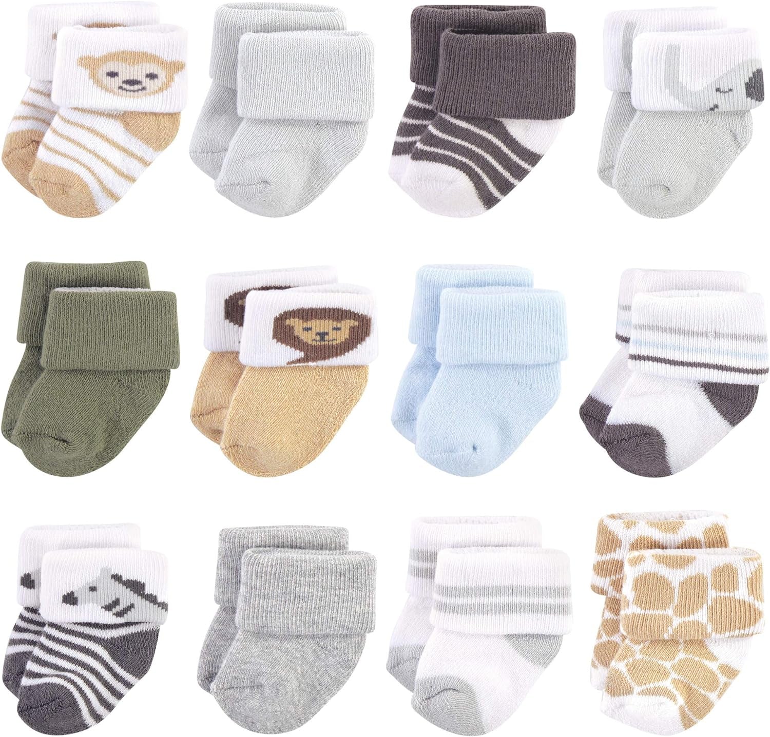 Baby Girls' Cotton Rich Newborn and Terry Socks