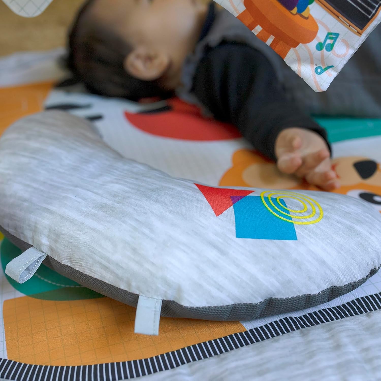 4-In-1 Kickin' Tunes Music and Language Play Gym and Piano Tummy Time Activity Mat