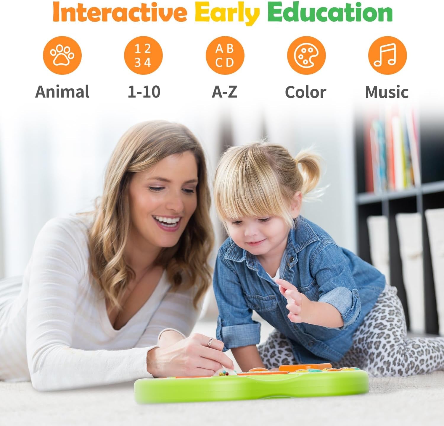 9-In-1 Bilingual Educational Toy for 1 Year Old Girl Boy, Montessori Musical Toys for Toddlers 1-3, Learning Baby Toy 6-12-18 Month Age, First Christmas 1St Birthday Gifts for 1-2 Year Old