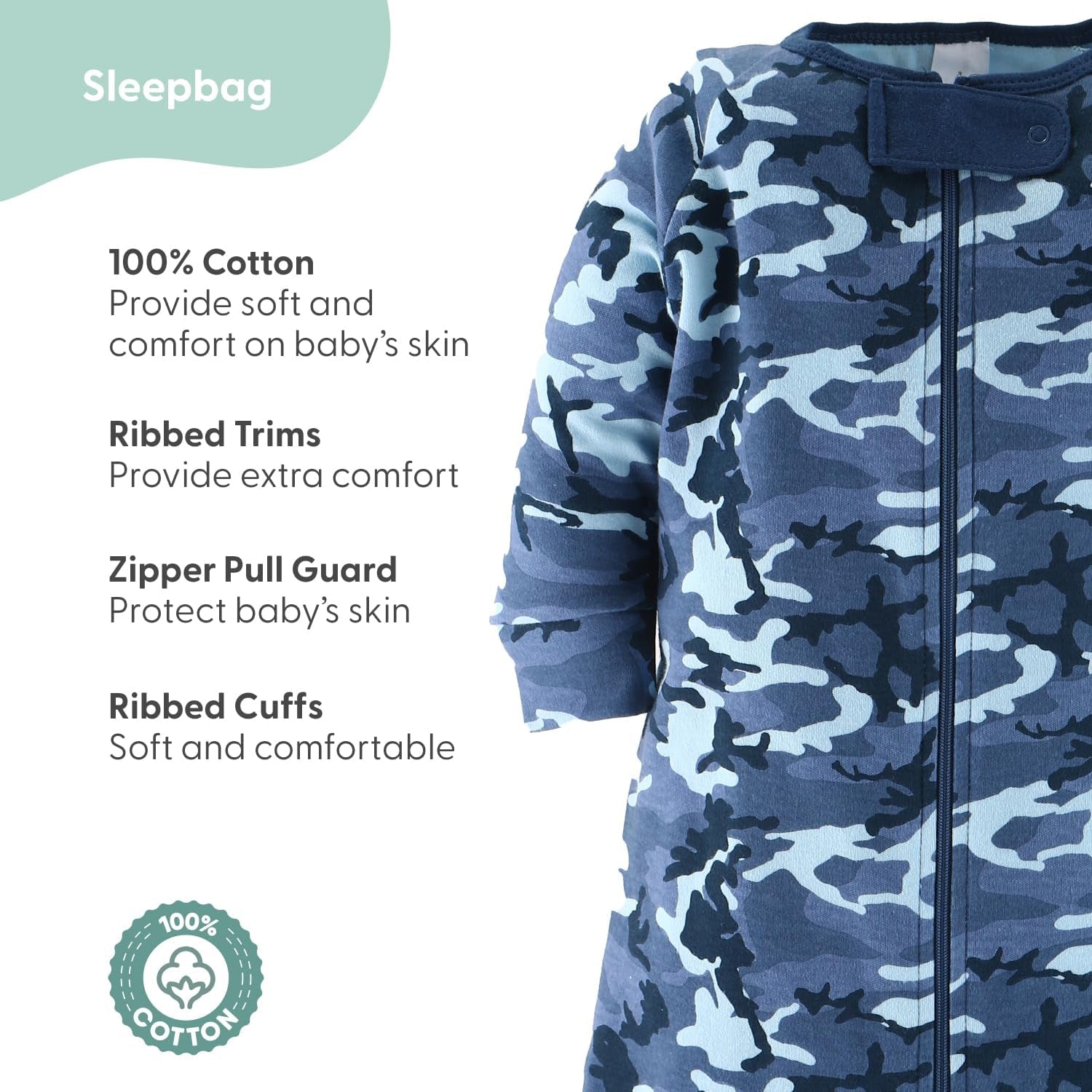 Baby Layette Gift Set for Baby Boys - 23 Piece New Born Baby Boy Gift Set, Baby Clothes & Newborn Essentials Must Haves - Newborn Baby Boy Clothes 0-3 Months - Blue Camo