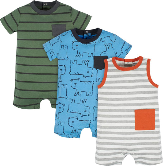 Baby-Boys 3-Pack Romper