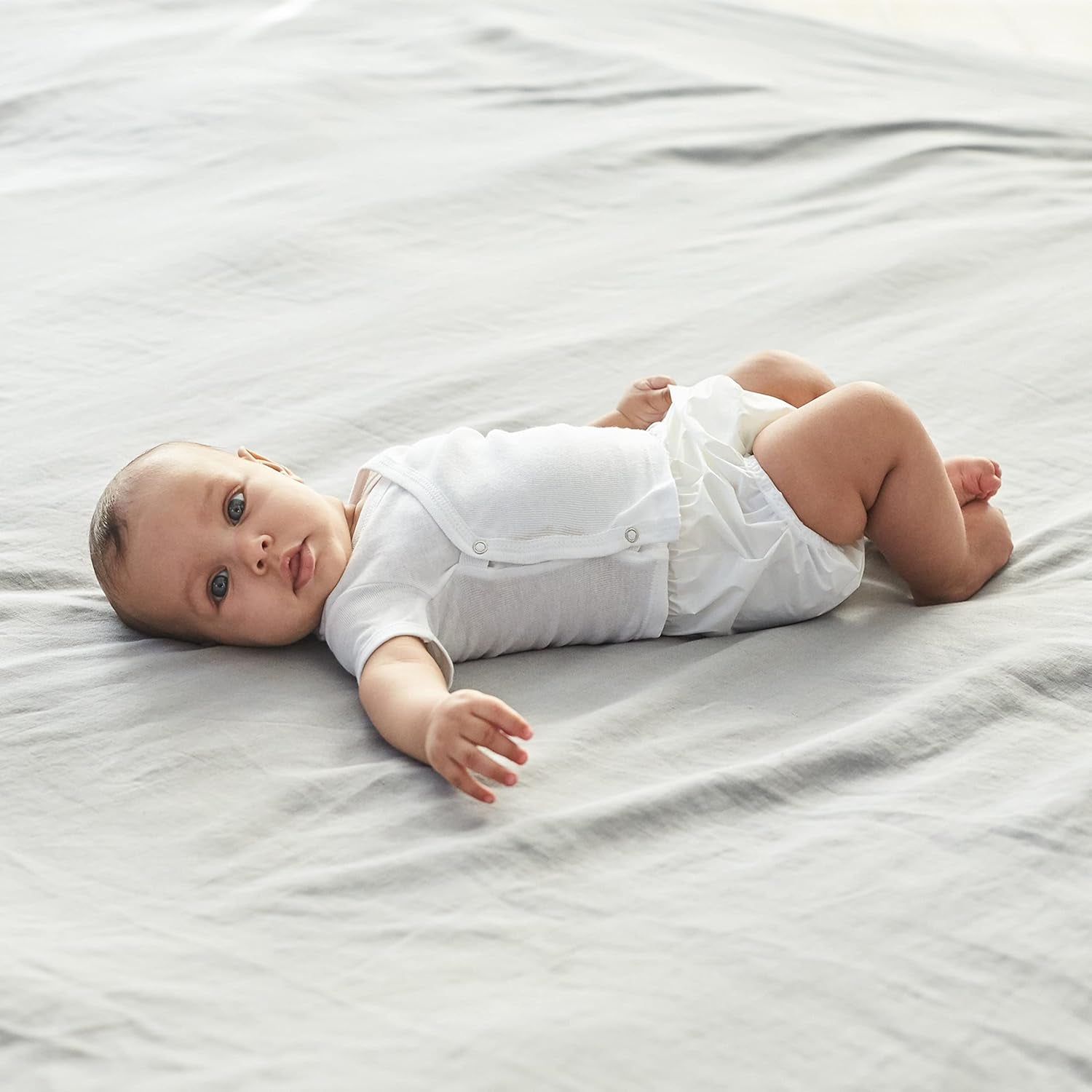Unisex Baby Toddler 8 Pack Waterproof Diaper Cover, White, 2T